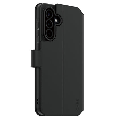 Funda para Samsung Galaxy A36 A366, PanzerGlass, con característica de soporte tipo cartera, Negra