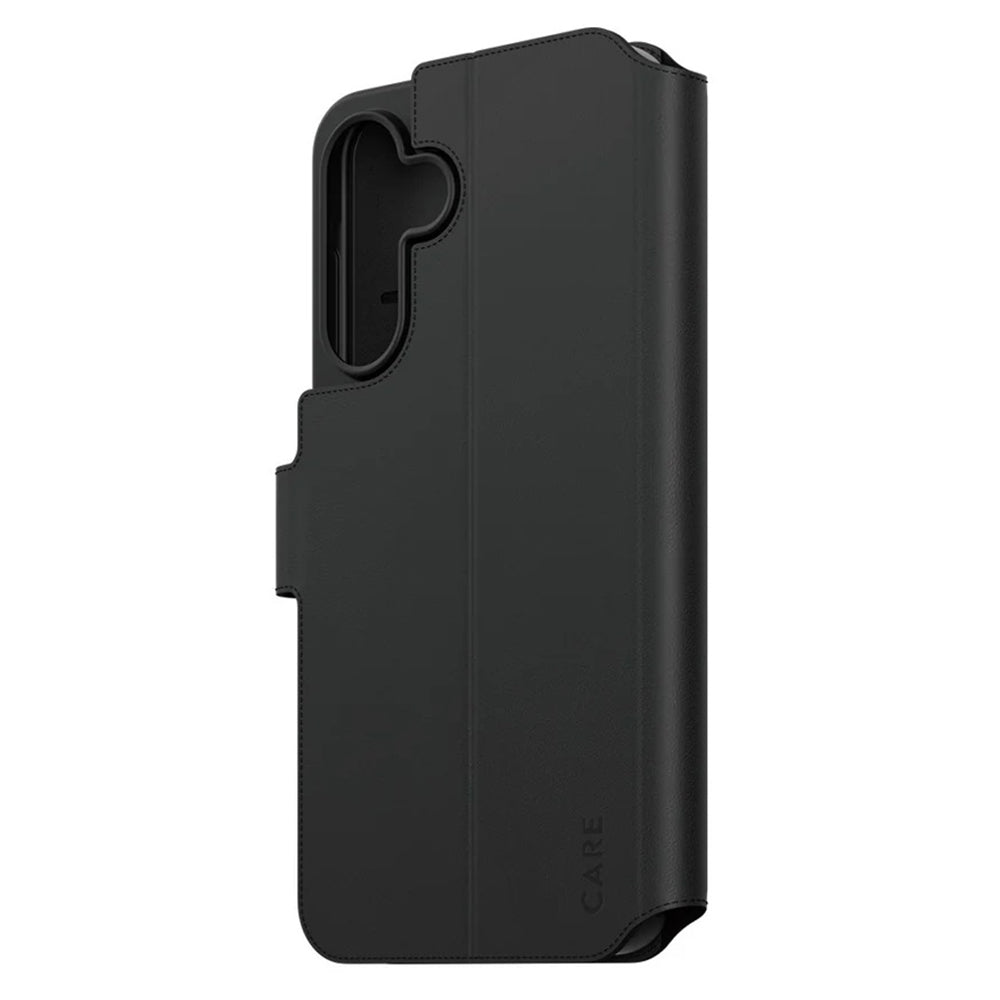 Funda para Samsung Galaxy A36 A366, PanzerGlass, con característica de soporte tipo cartera, Negra