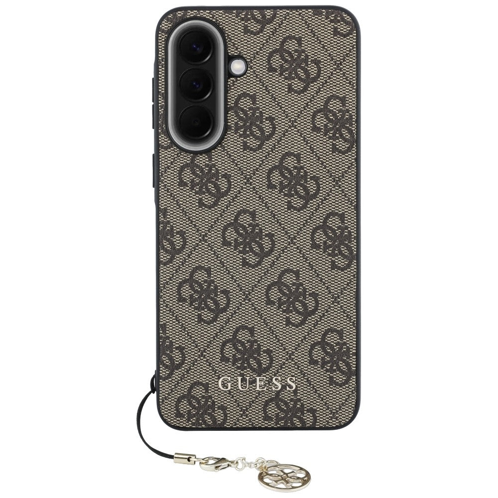 Funda para Samsung Galaxy A37 5G, Guess, 4G Classic Logo Charm, Marrón