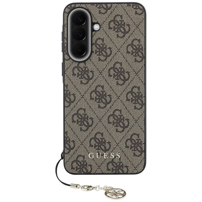 Funda para Samsung Galaxy A37 5G, Guess, 4G Classic Logo Charm, Marrón