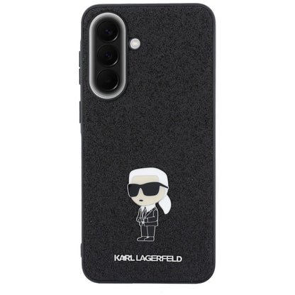Case for Samsung Galaxy A37 5G, Karl Lagerfeld, Glitter Fixed Ikonik Karl, Black