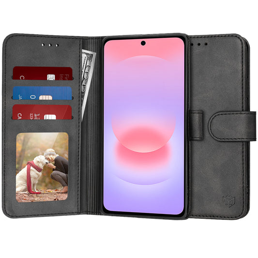 Funda para Samsung Galaxy A37 5G, Techsuit, Diary Book, Negra