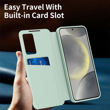 Funda para Samsung Galaxy A37 5G, Techsuit, SmartView, Verde