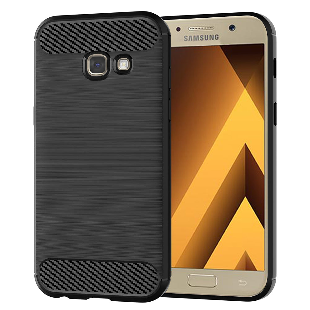 Funda para Samsung Galaxy A5 (2017) A520, Techsuit, Carbono, Negra