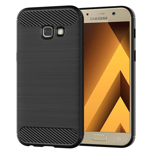 Funda para Samsung Galaxy A5 (2017) A520, Techsuit, Carbono, Negra