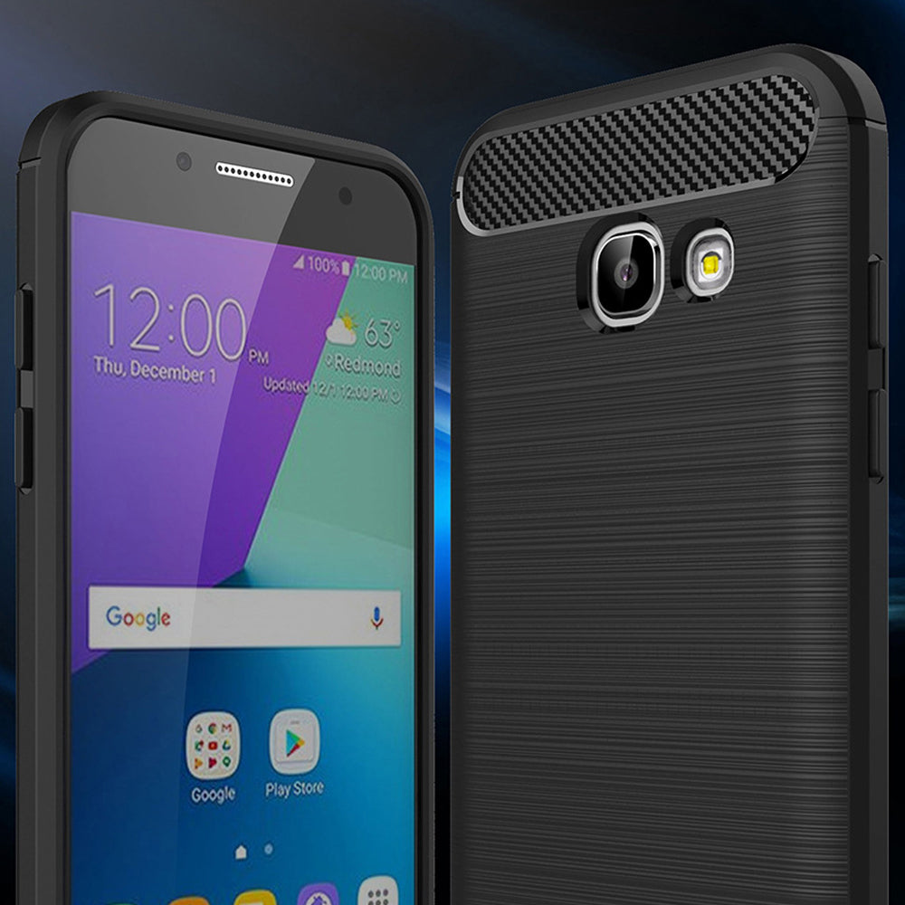 Funda para Samsung Galaxy A5 (2017) A520, Techsuit, Carbono, Negra