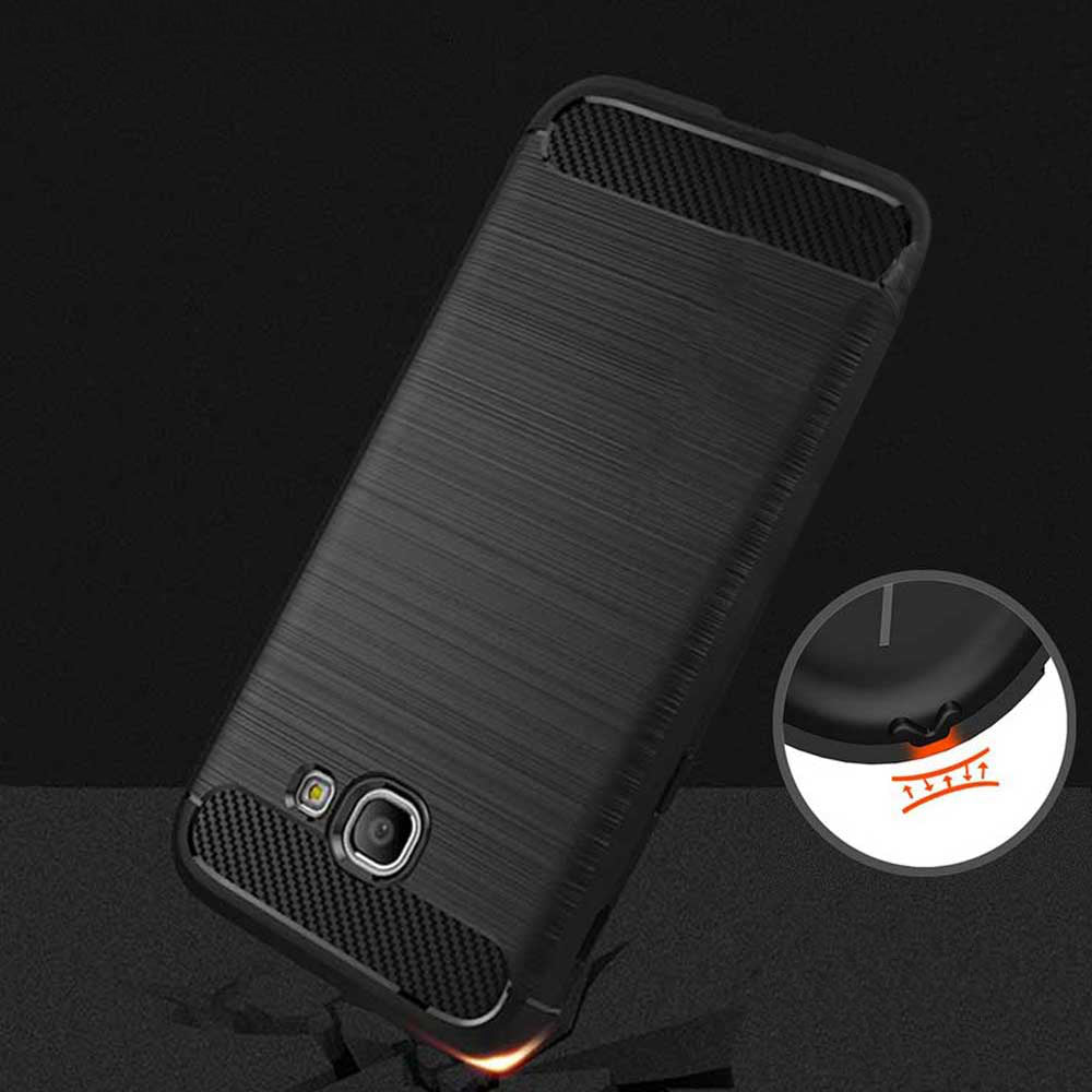 Funda para Samsung Galaxy A5 (2017) A520, Techsuit, Carbono, Negra