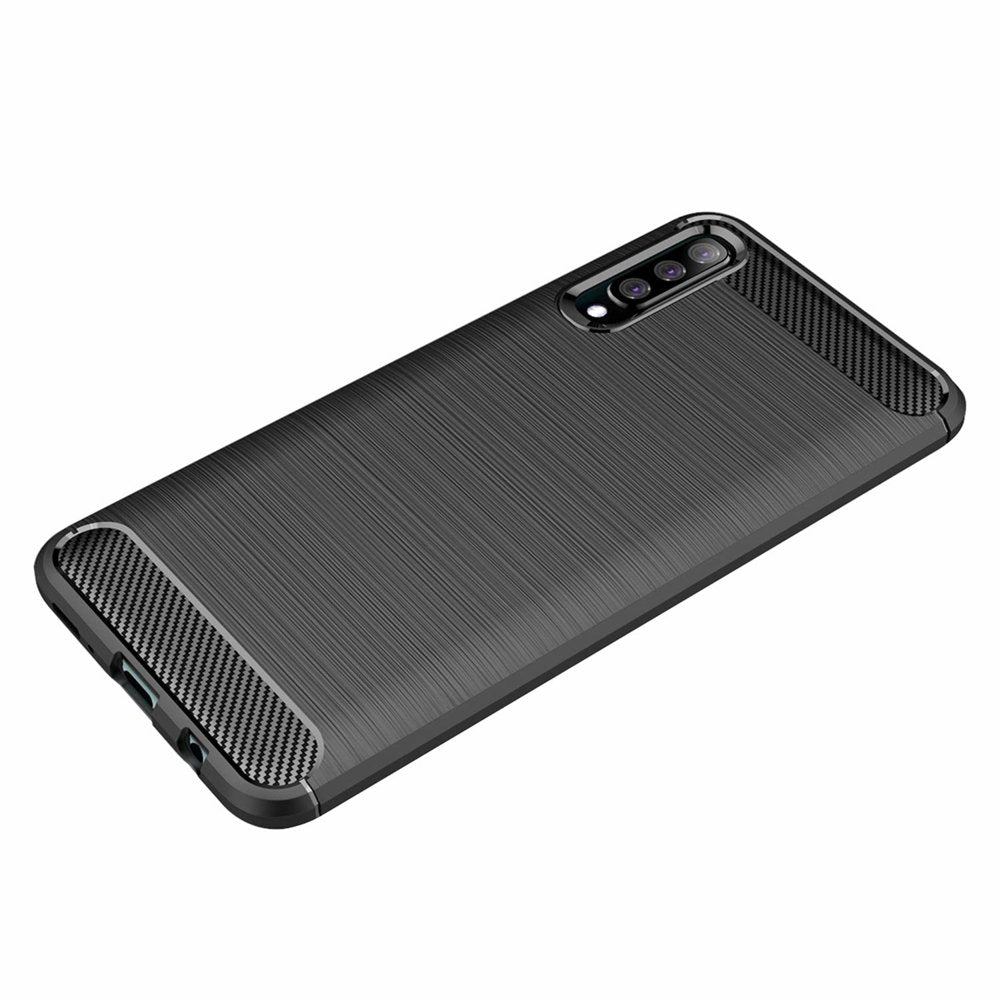 Funda para Samsung Galaxy A50s A507 / A30s A307 / A50 A505, Techsuit, Carbono, Negra
