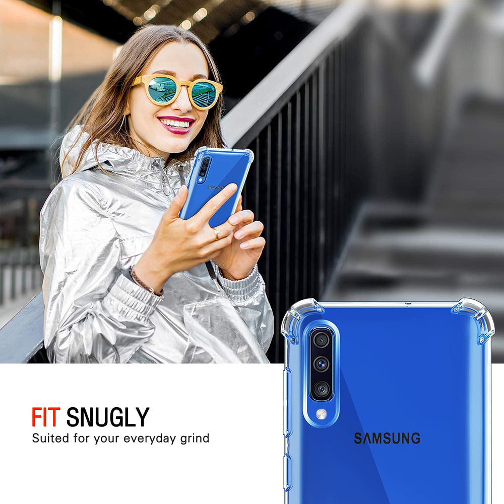 Funda para Samsung Galaxy A50s A507 / A30s A307 / A50 A505, Techsuit, Transparente a prueba de golpes
