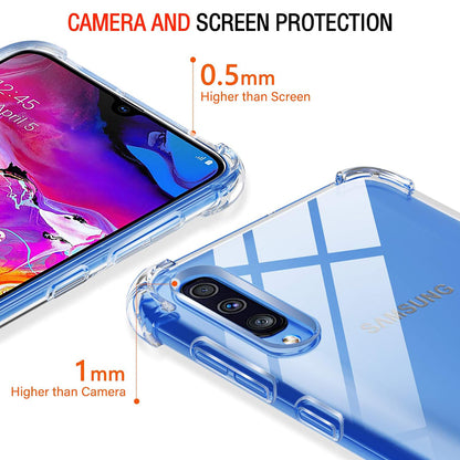 Funda para Samsung Galaxy A50s A507 / A30s A307 / A50 A505, Techsuit, Transparente a prueba de golpes