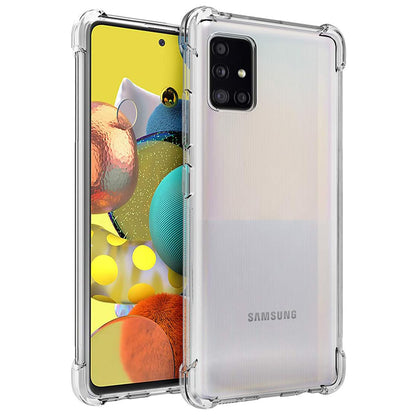 Funda para Samsung Galaxy A51 A515, Techsuit, Antigolpes Transparente, Transparente