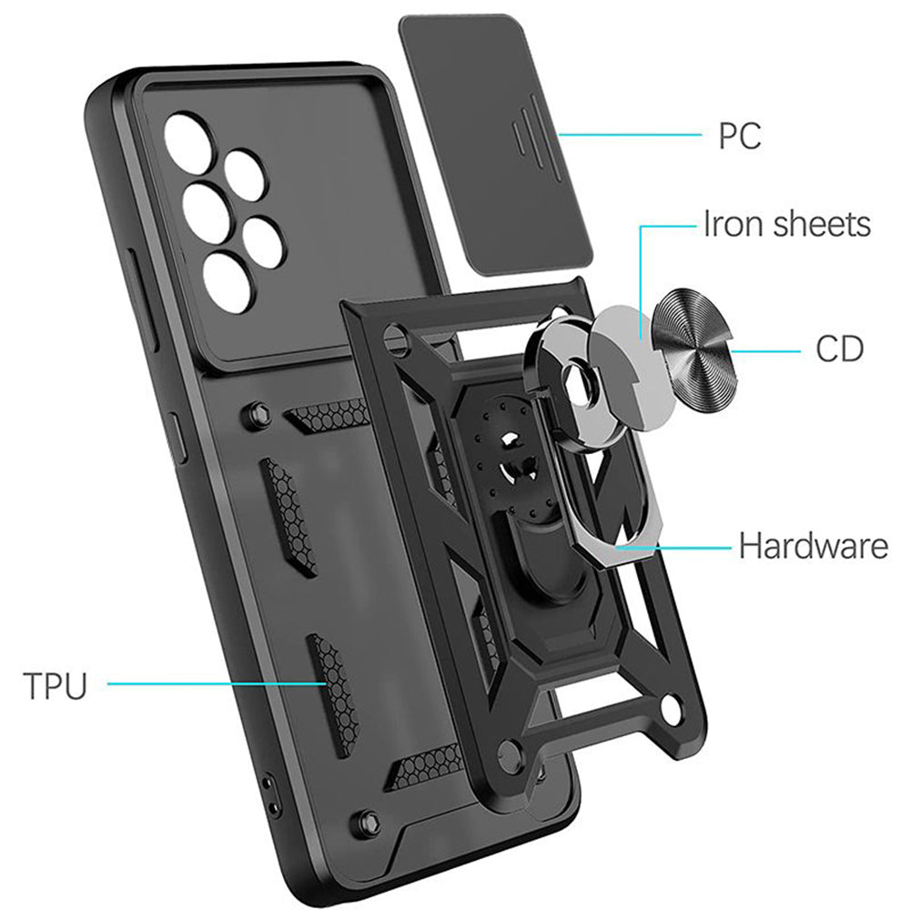 Case for Samsung Galaxy A52s 5G A528 / A52 5G A526 / A52 A525, Techsuit, CamShield, Black