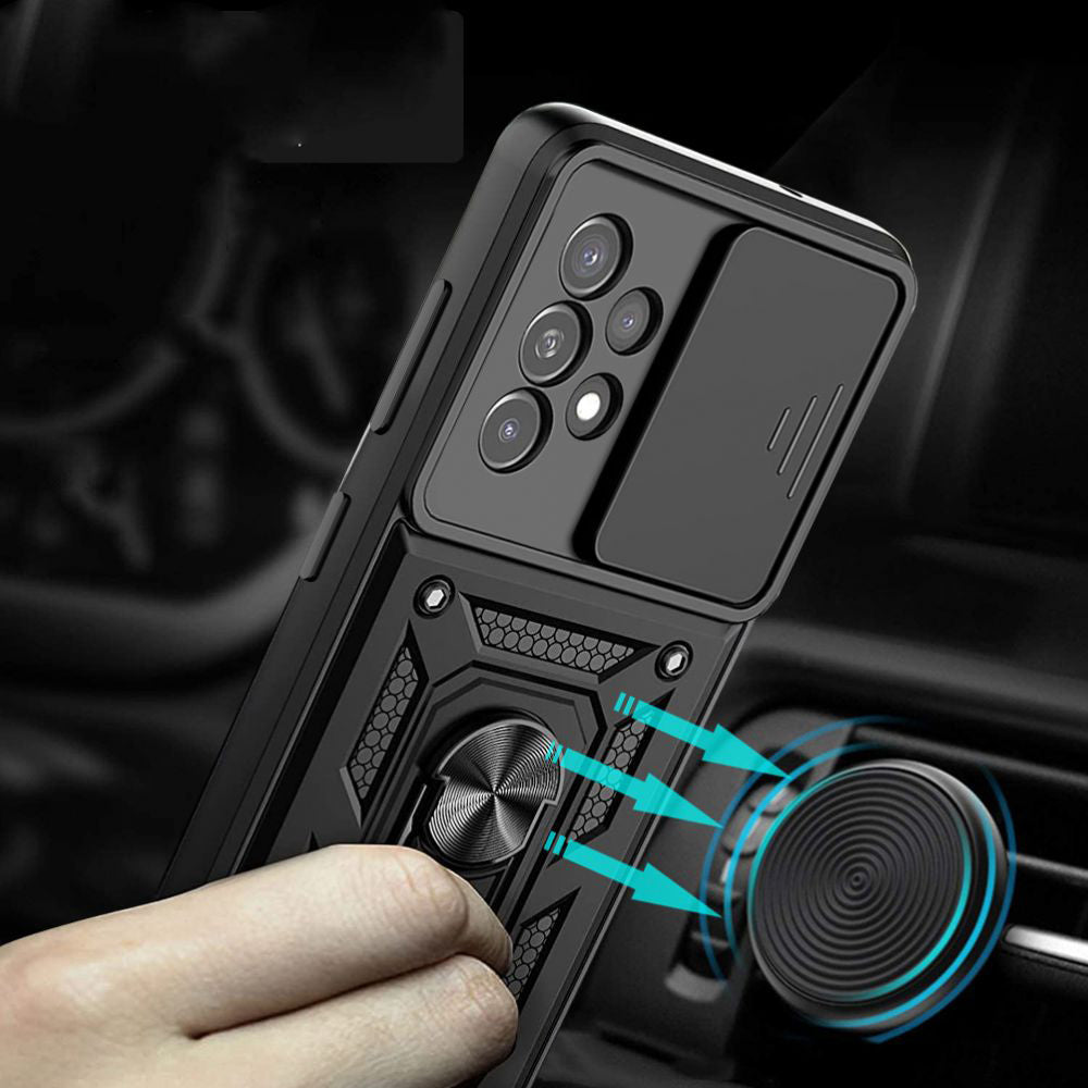 Case for Samsung Galaxy A52s 5G A528 / A52 5G A526 / A52 A525, Techsuit, CamShield, Black