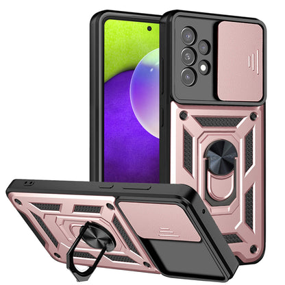 Funda para Samsung Galaxy A52s 5G A528 / A52 5G A526 / A52 A525, Techsuit, CamShield, Rosa