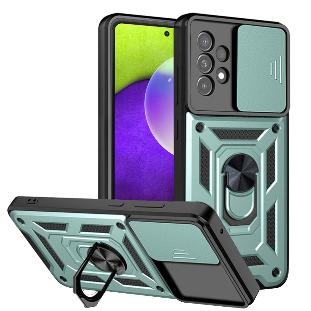 Funda para Samsung Galaxy A52s 5G A528 / A52 5G A526 / A52 A525, Techsuit, CamShield, Verde