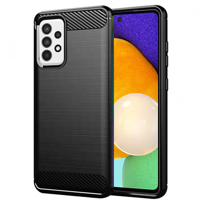 Funda para Samsung Galaxy A52s 5G A528 / A52 5G A526 / A52 A525, Techsuit, Carbono, Negra