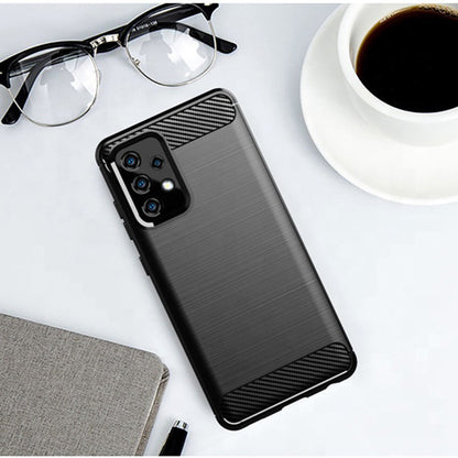Funda para Samsung Galaxy A52s 5G A528 / A52 5G A526 / A52 A525, Techsuit, Carbono, Negra