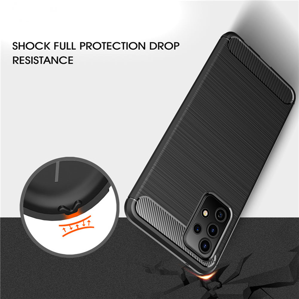 Funda para Samsung Galaxy A52s 5G A528 / A52 5G A526 / A52 A525, Techsuit, Carbono, Negra