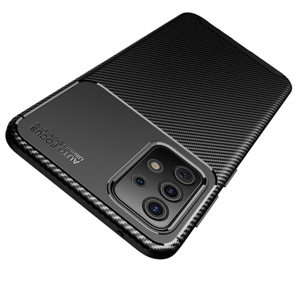 Case for Samsung Galaxy A52s 5G A528 / A52 5G A526 / A52 A525, Techsuit, CarbonFiber, Black
