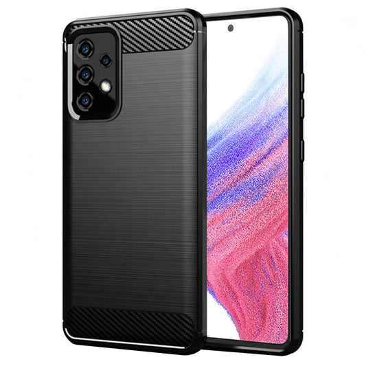 Funda para Samsung Galaxy A53 5G A536, Techsuit, Carbono, Negra