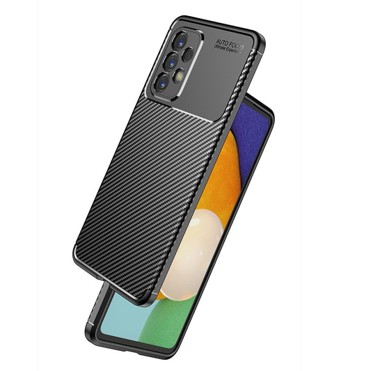 Funda para Samsung Galaxy A53 5G A536, Techsuit, Fibra de Carbon, Negra