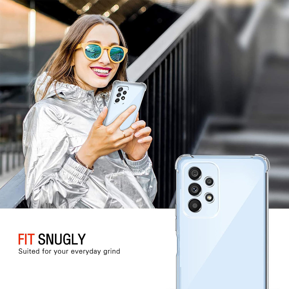 Funda para Samsung Galaxy A53 5G A536, Techsuit, Antigolpes Transparente, Transparente
