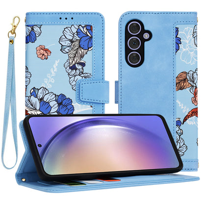 Funda para Samsung Galaxy A54 A546, Techsuit, FlipCraft, Azul