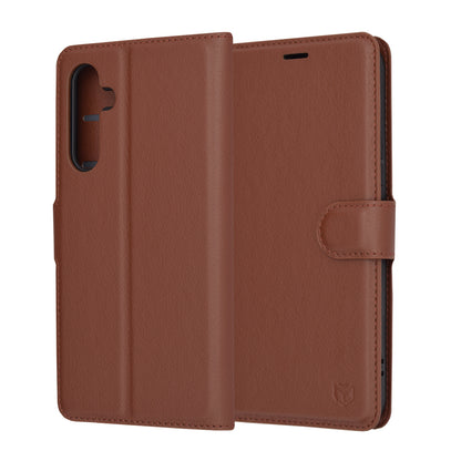 Funda para Samsung Galaxy A54 A546, Techsuit, Leather Folio, Marrón