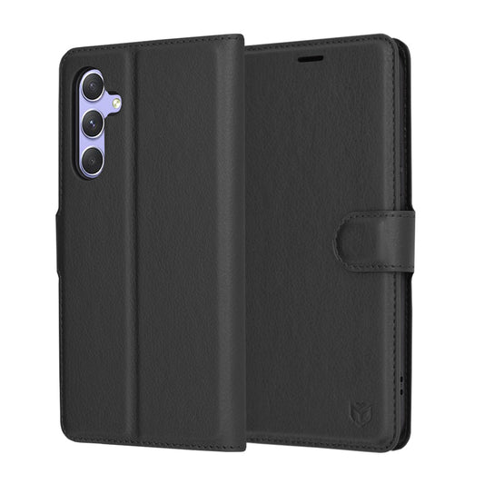 Funda para Samsung Galaxy A54 A546, Techsuit, Leather Folio, Negra
