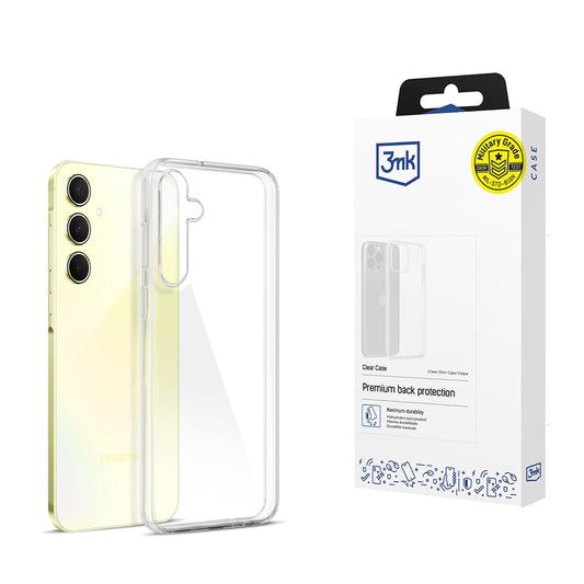 Funda para Samsung Galaxy A55 5G A556, 3MK, Clear, Transparente