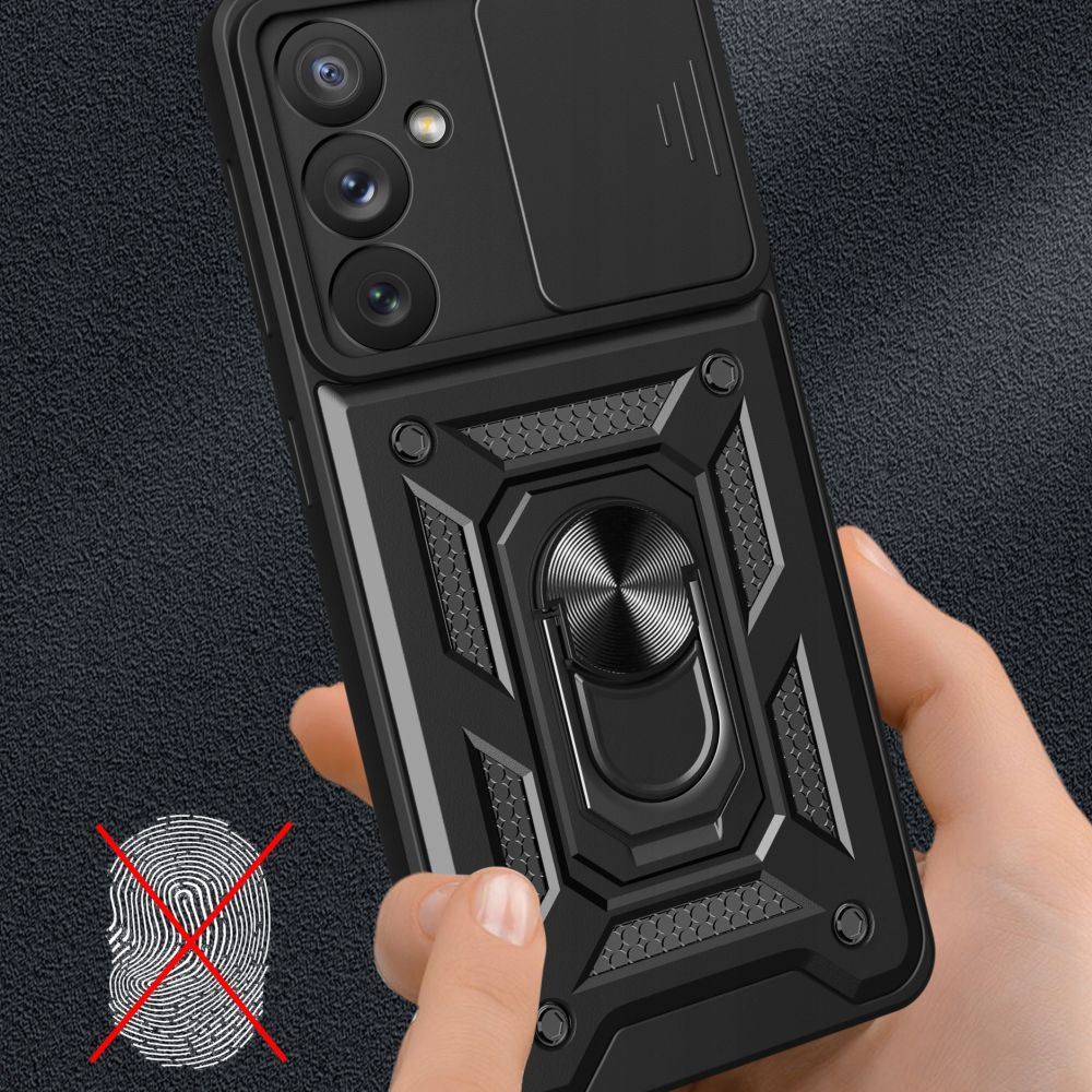 Funda para Samsung Galaxy A55 5G A556, Techsuit, CamShield, Negra
