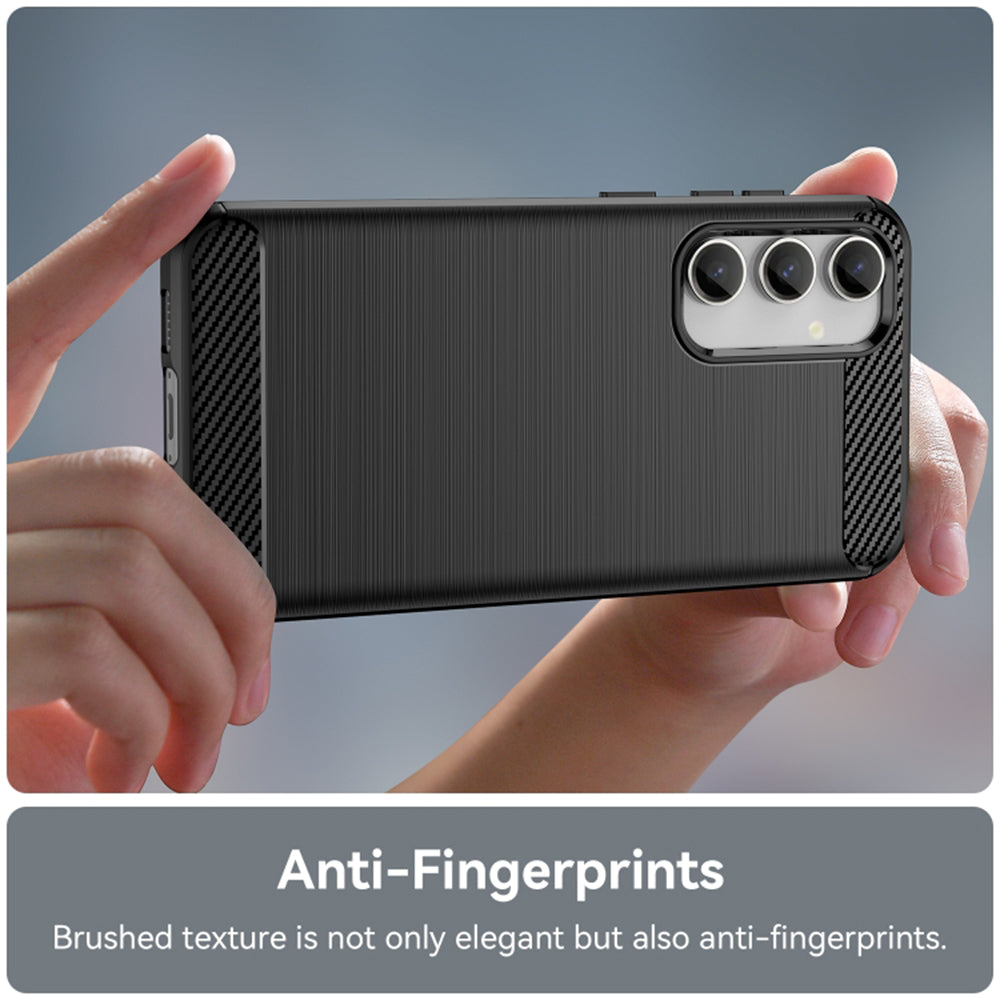 Funda para Samsung Galaxy A55 5G A556, Techsuit, Carbono, Negra