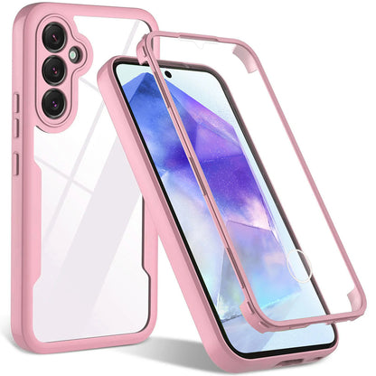 Funda para Samsung Galaxy A55 5G A556, Techsuit, ColorVerse 360, Rosa