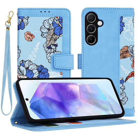 Funda para Samsung Galaxy A55 5G A556, Techsuit, FlipCraft, Azul