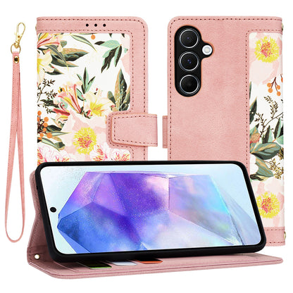 Funda para Samsung Galaxy A55 5G A556, Techsuit, FlipCraft, Rosa
