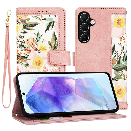 Case for Samsung Galaxy A55 5G A556, Techsuit, FlipCraft, Pink