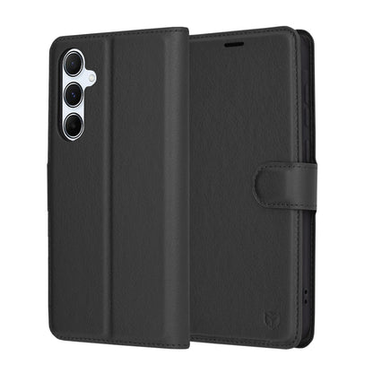 Funda para Samsung Galaxy A55 5G A556, Techsuit, Leather Folio, Negra
