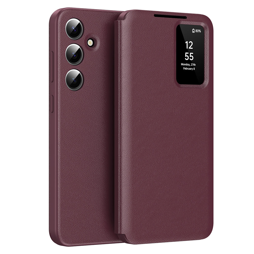 Funda para Samsung Galaxy A55 5G A556, Techsuit, SmartView, Roja