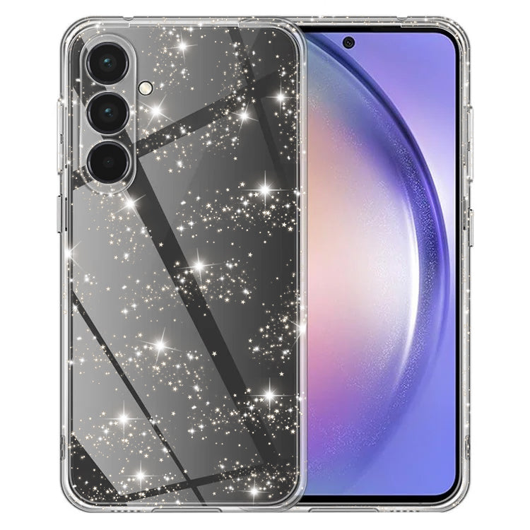 Funda para Samsung Galaxy A55 5G A556, Techsuit, SparkleSkin, Transparente