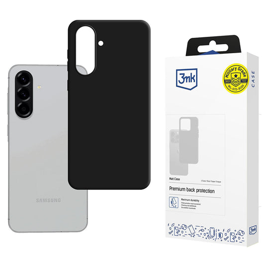 Funda para Samsung Galaxy A56 A566 / A36 A366, 3MK, Negra Mate
