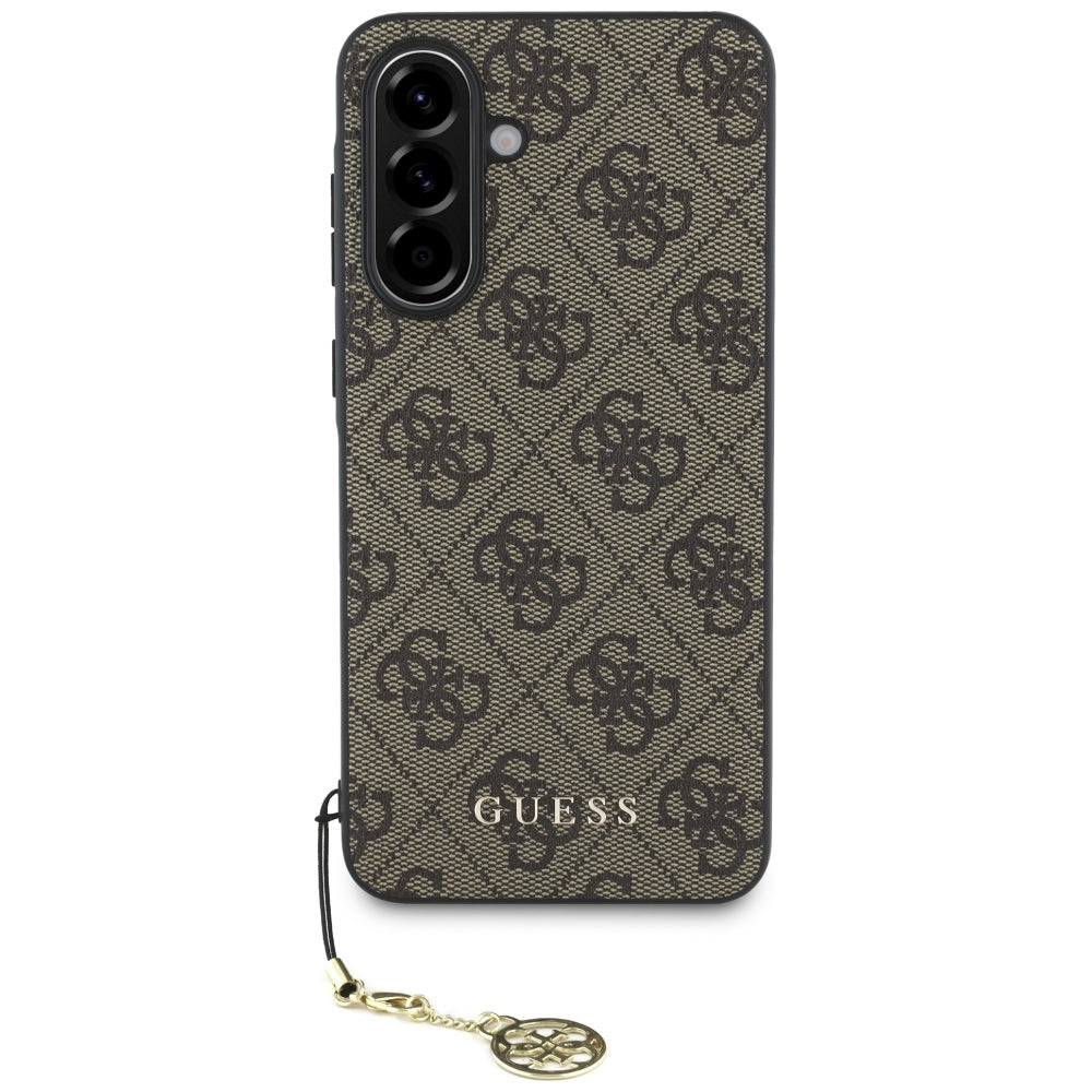 Funda para Samsung Galaxy A56 A566, Guess, 4G Charm, Marrón