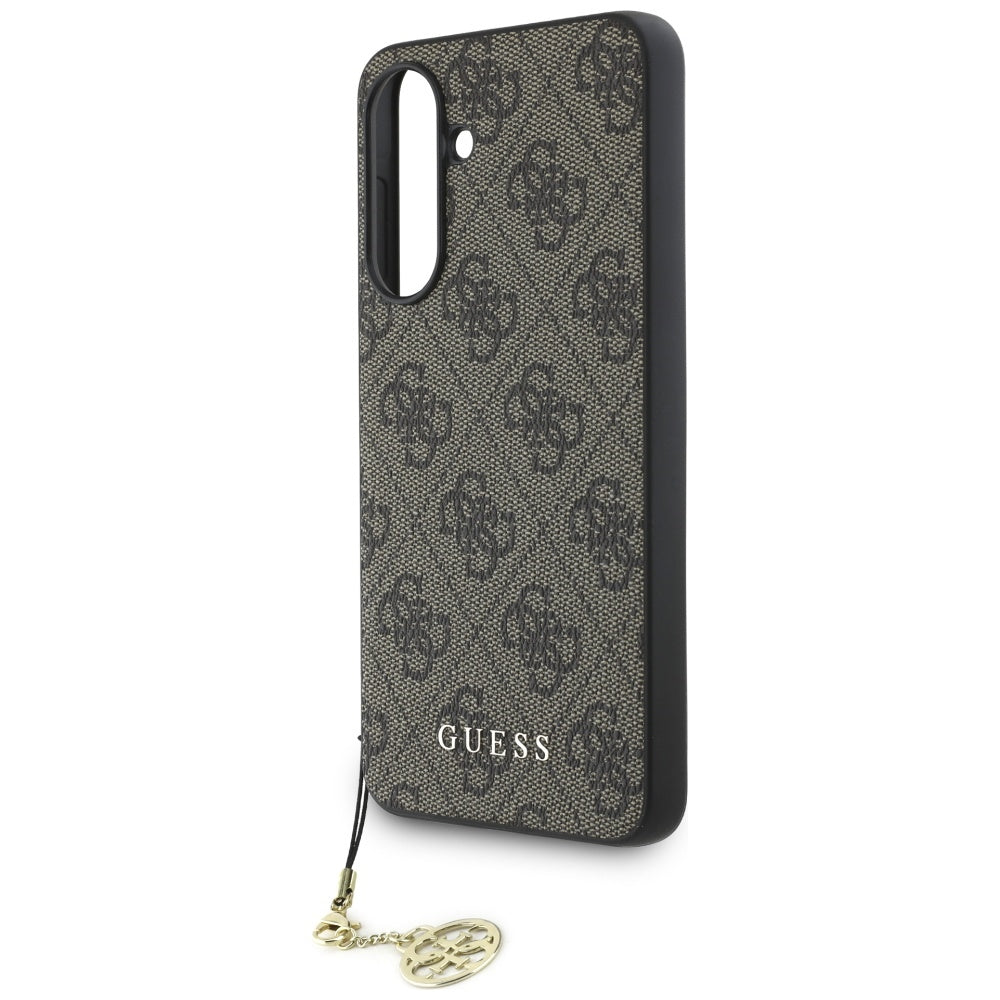 Funda para Samsung Galaxy A56 A566, Guess, 4G Charm, Marrón