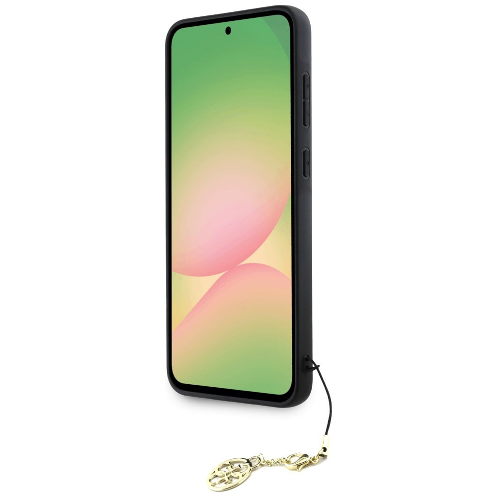 Funda para Samsung Galaxy A56 A566, Guess, 4G Charm, Negra
