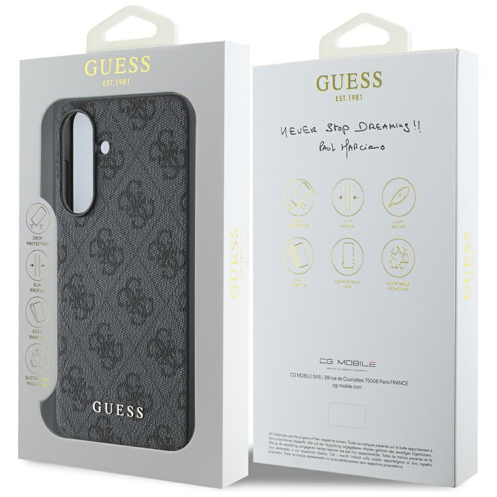 Funda para Samsung Galaxy A56 A566, Guess, 4G Classic, Negra
