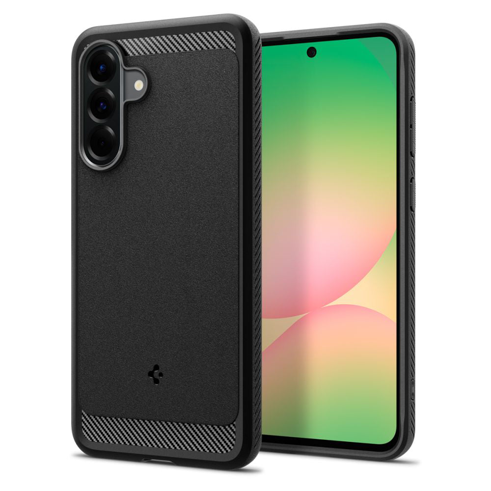 Funda para Samsung Galaxy A56 A566, Spigen, Rugged Armor, Negra ACS09225