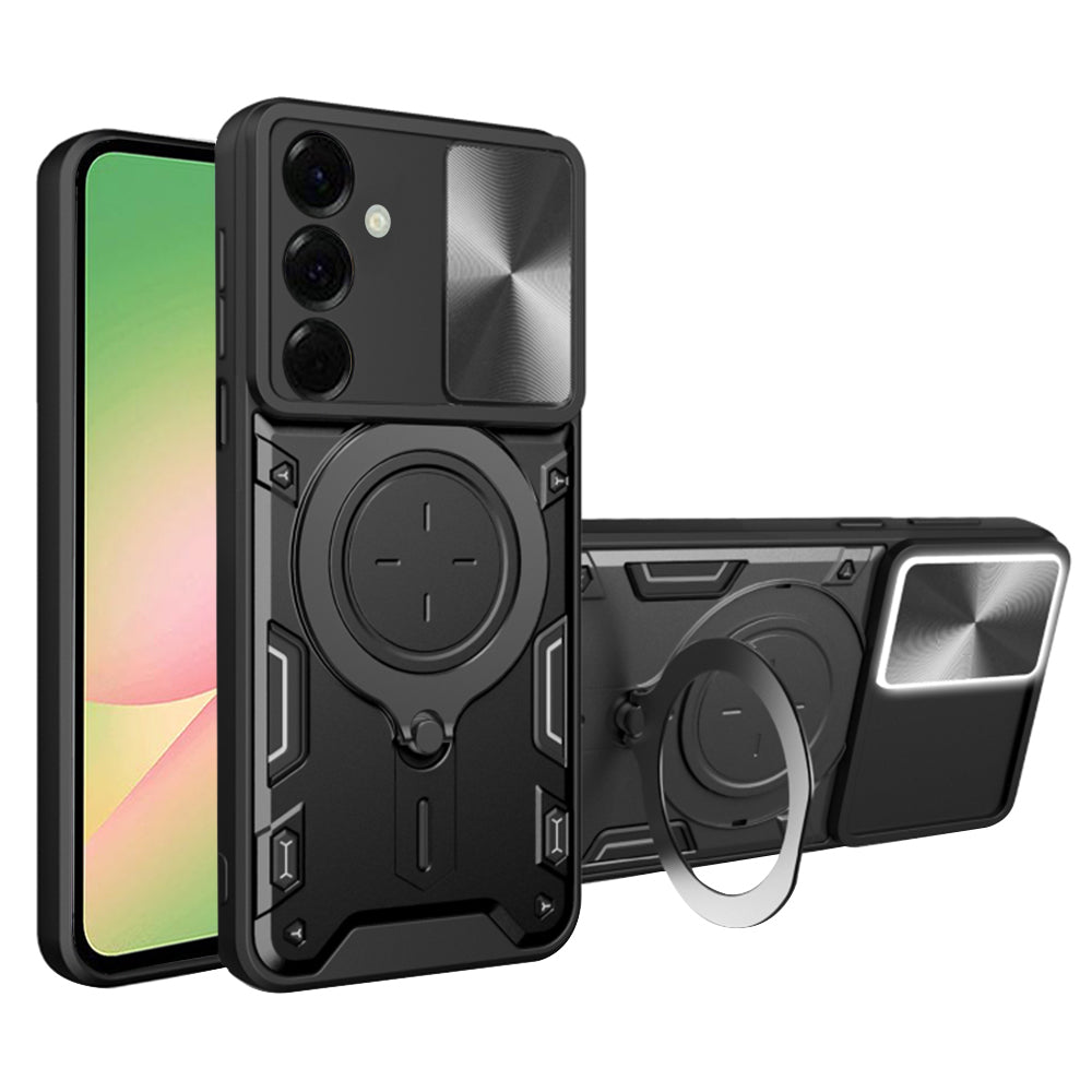Funda para Samsung Galaxy A56 A566, Techsuit, CamGuard Pro, Negra
