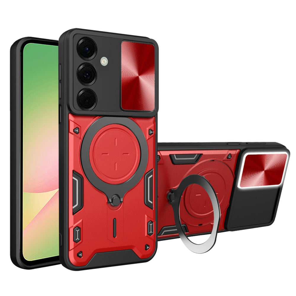 Case for Samsung Galaxy A56 A566, Techsuit, CamGuard Pro, Red