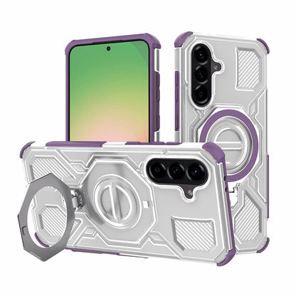 Funda para Samsung Galaxy A56 A566, Techsuit, Carbon Shield Pro, Morado