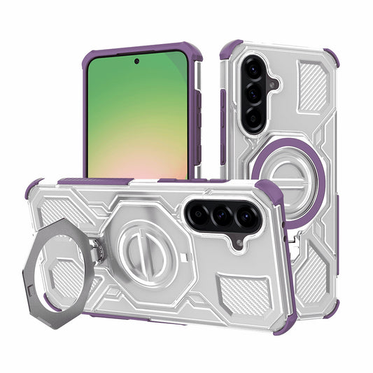 Funda para Samsung Galaxy A56 A566, Techsuit, Carbon Shield Pro, Morado
