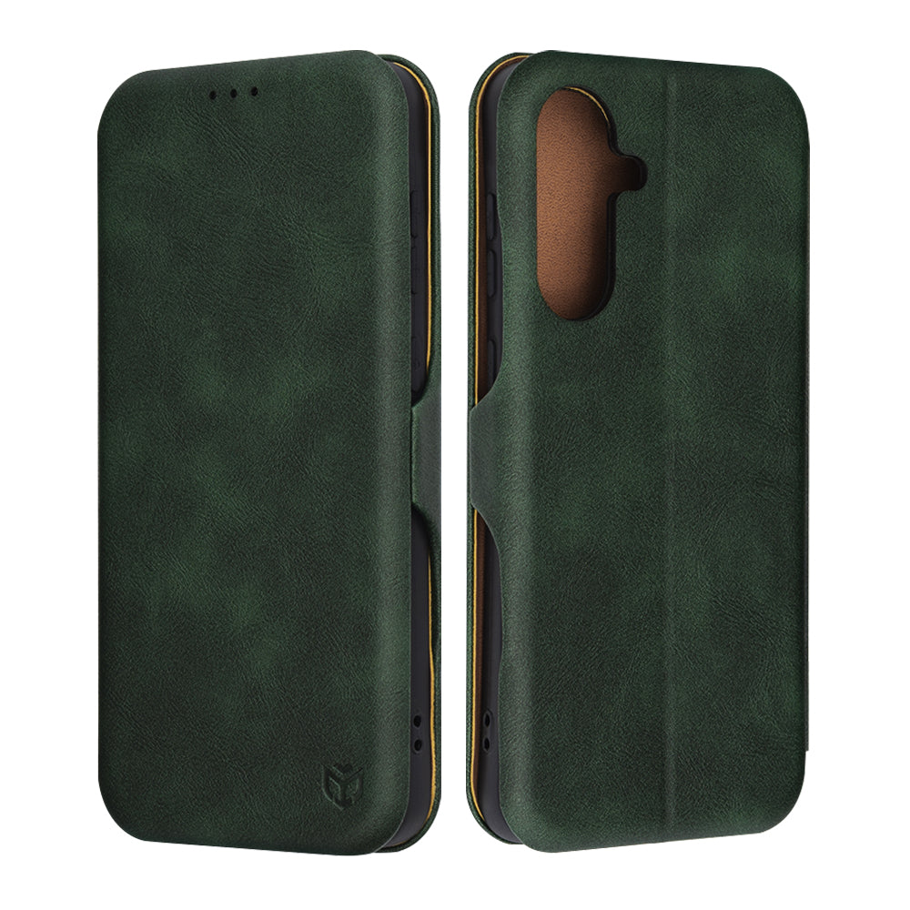 Funda para Samsung Galaxy A56 A566, Techsuit, Safe Wallet Plus, Verde